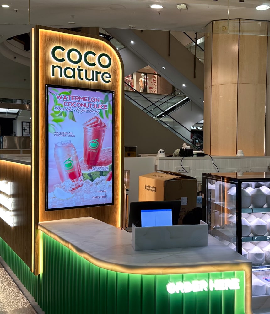 coco nature sydney cbd digital signage commercial display Website Cover