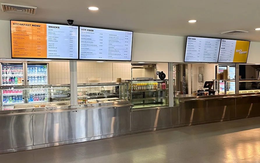 digital menu board displays