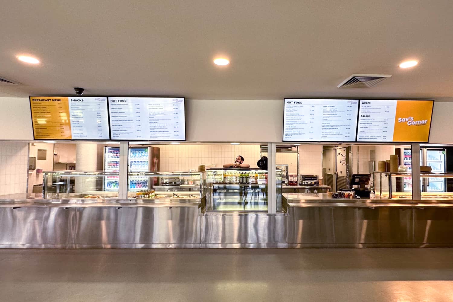 savs corner ryde tafe digital menu board